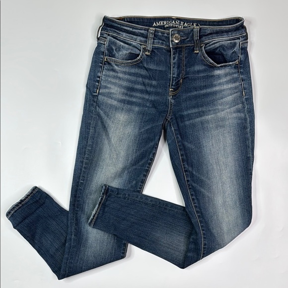 American Eagle Super Stretch Jegging Jeans Size 4 Short - Picture 1 of 12